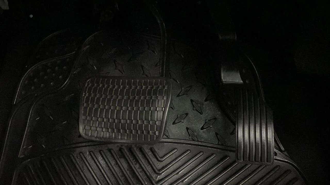 Footwell with pedals of a Tata Nexon