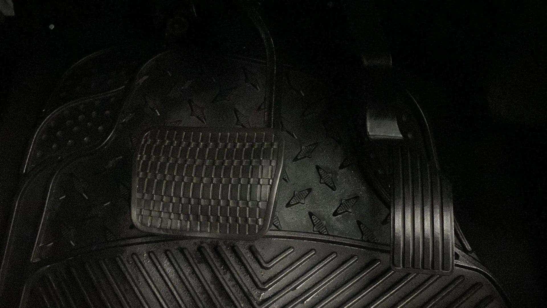 Footwell with pedals of a Tata Nexon