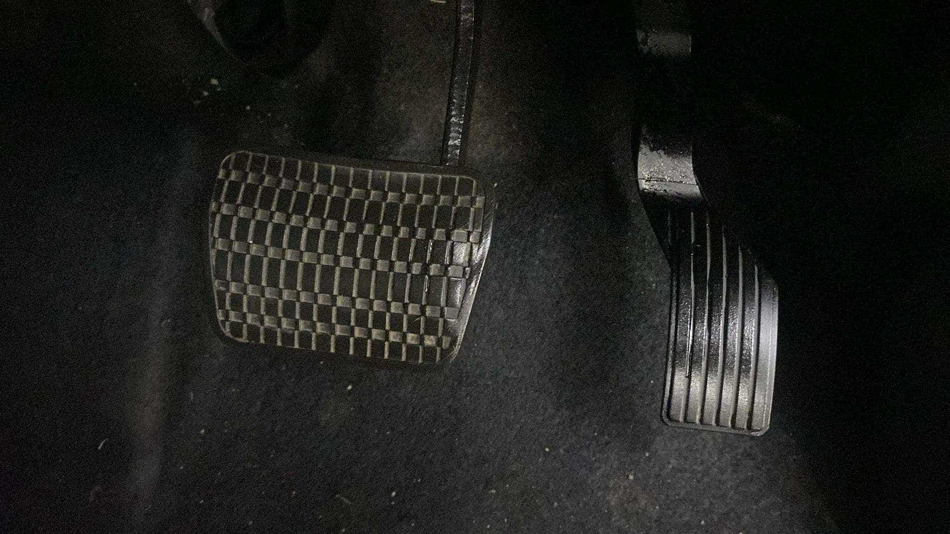 Foot pedals of a Tata Nexon
