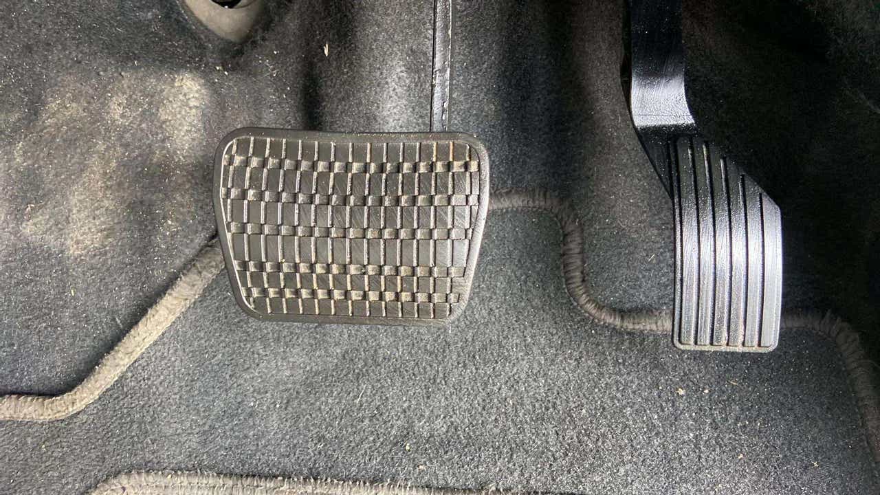 Close-up of pedals in a Tata Nexon 2017-2023