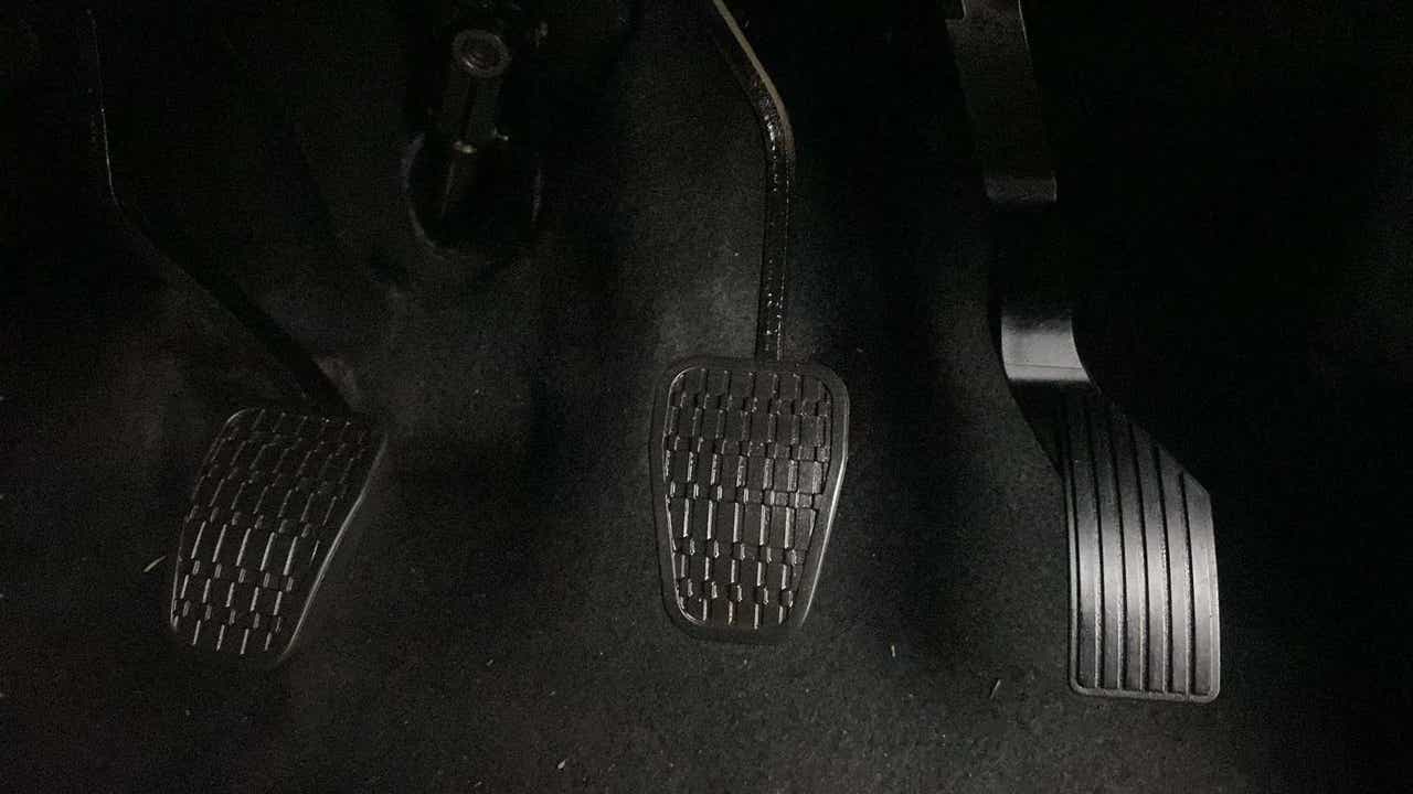 Foot pedals of a Tata Nexon