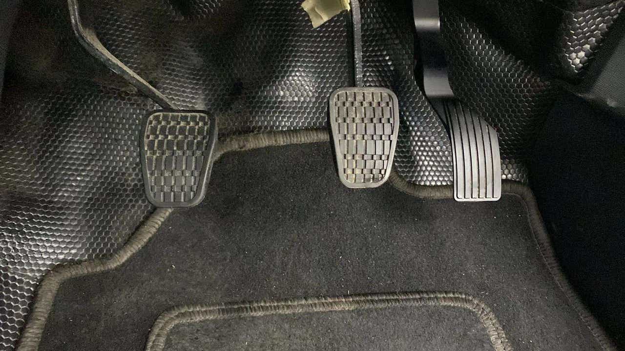Footwell pedal area of a Tata Nexon