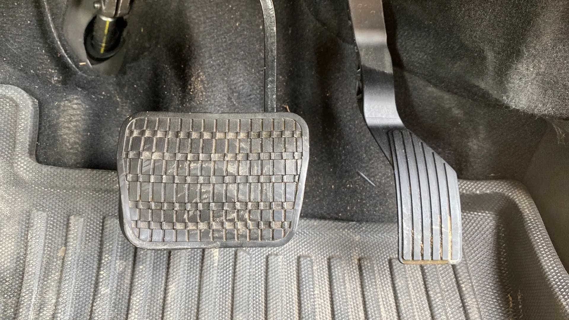 Footwell view of a Tata Nexon 2017-2023