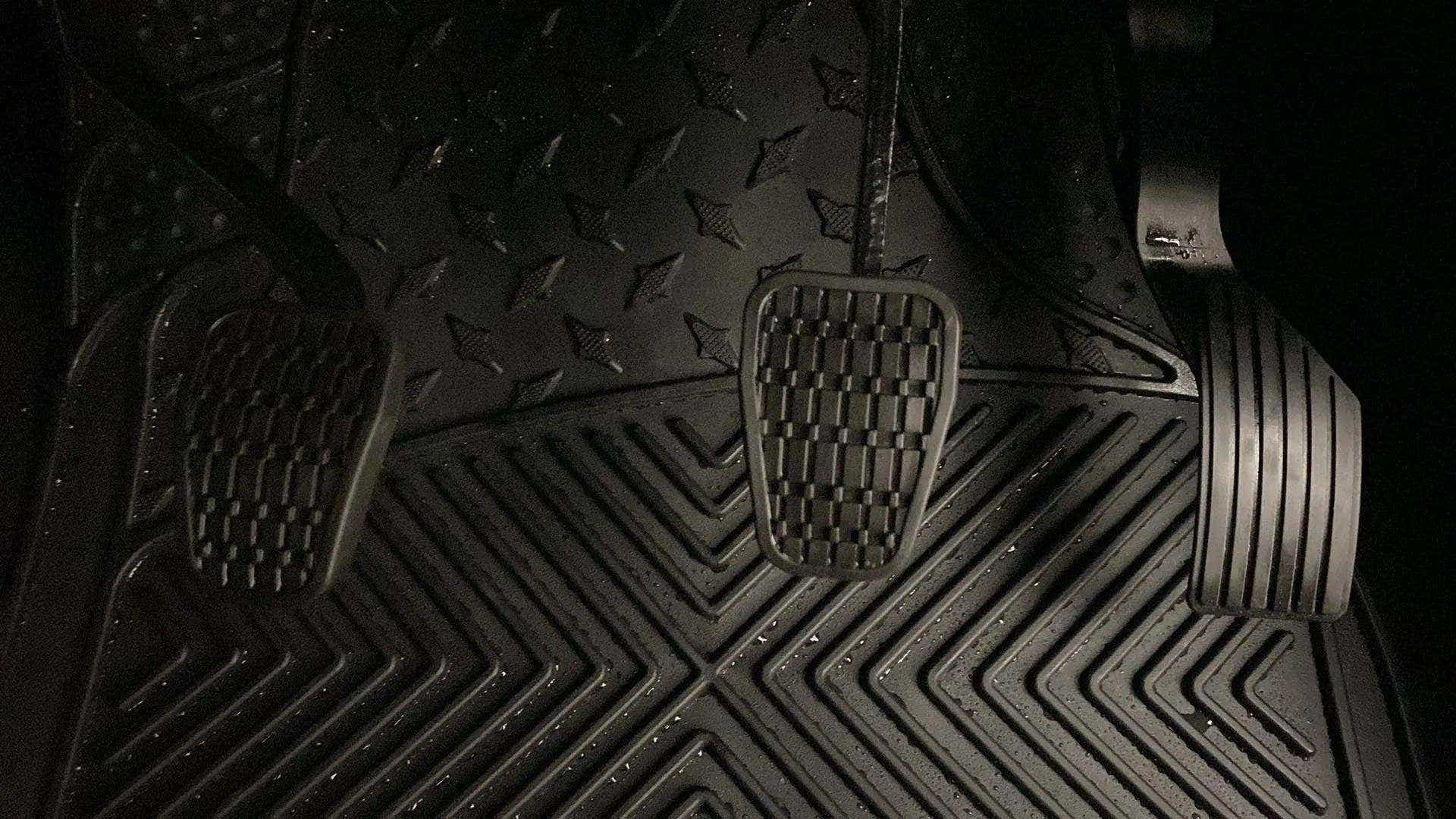 Foot pedals and mat area of a Tata Nexon 2017-2023