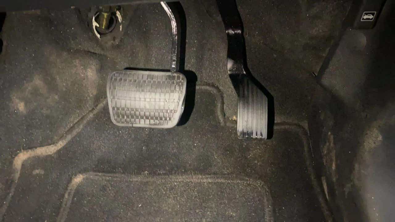 Pedal area of a Tata Nexon 2017-2023
