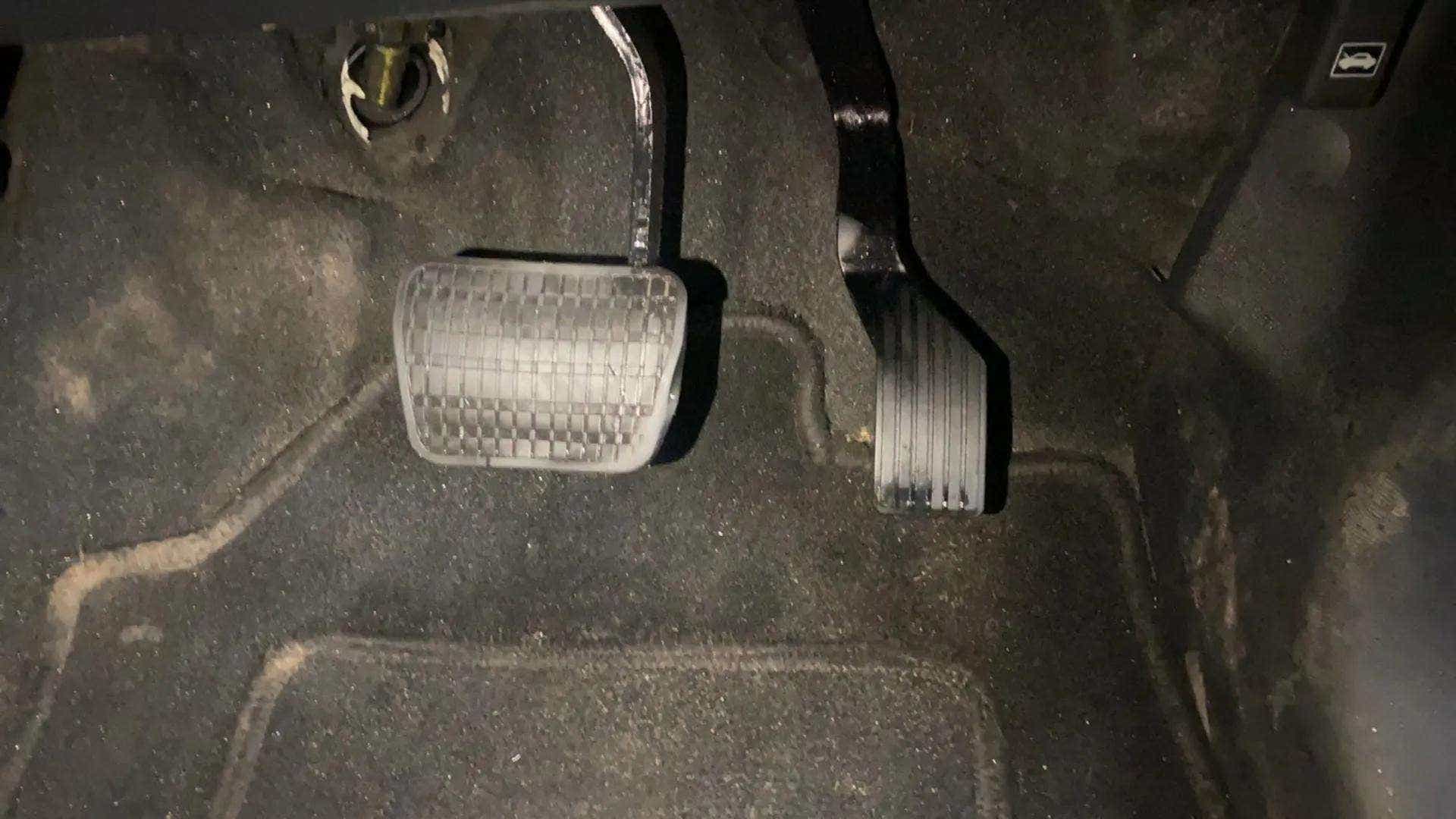 Pedal area of a Tata Nexon 2017-2023