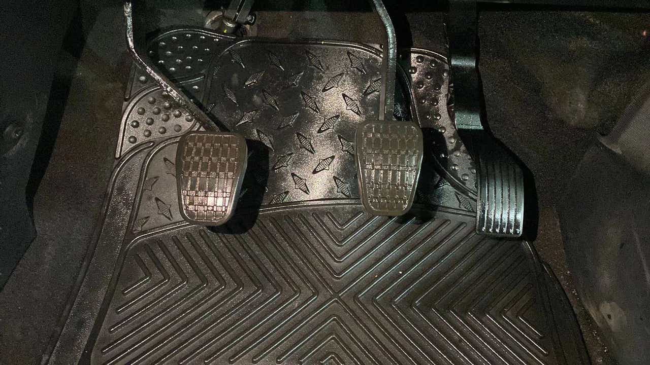 Pedal area view of a Tata Nexon 2017-2023