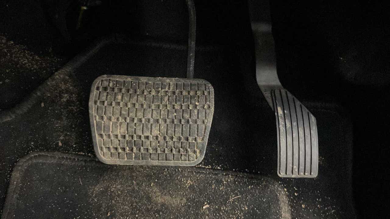 Footwell view with pedals of a Tata Nexon 2017-2023
