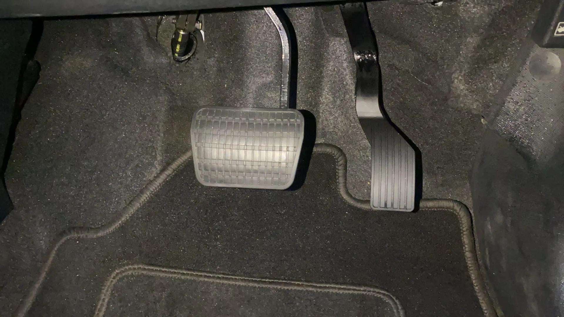 Pedal area of a Tata Nexon