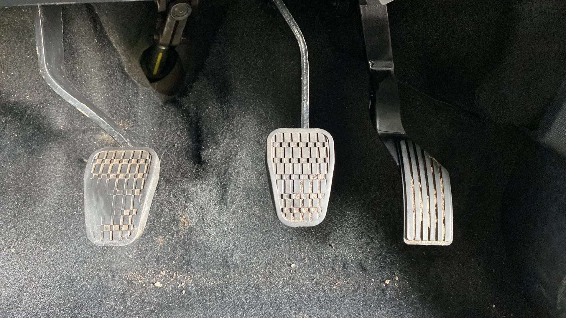 Foot pedals of a Tata Nexon 2017-2023