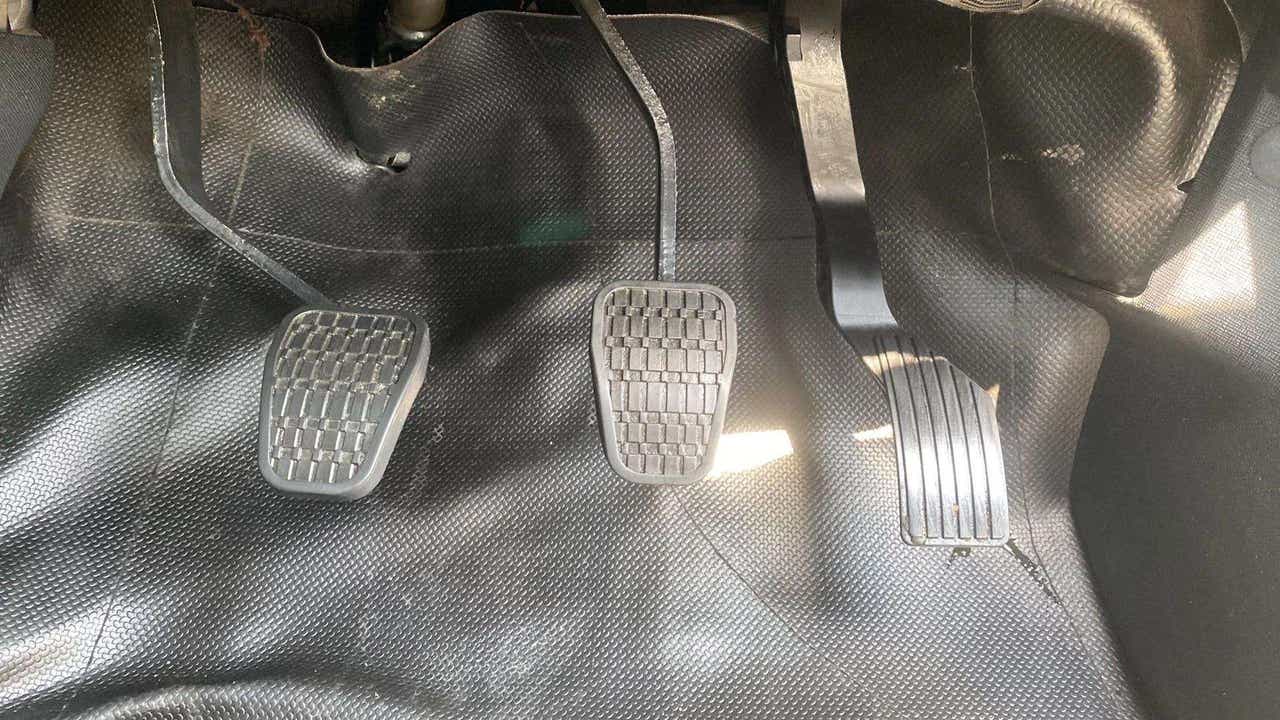 Foot pedals of a Tata Nexon