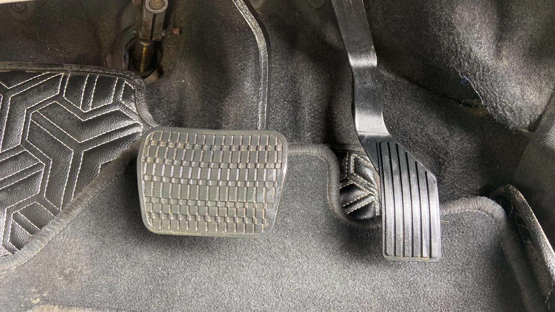 Foot pedals area of a Tata Nexon 2017-2023