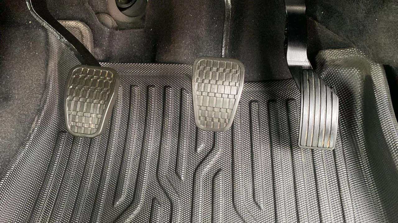 Footwell pedals view of a Tata Nexon