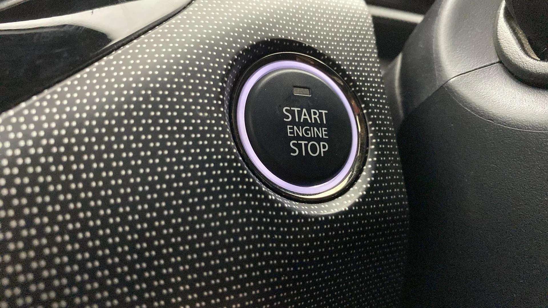 Engine start stop button of a Tata Nexon 2017-2023