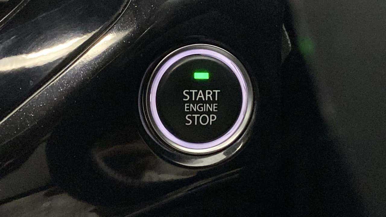 Engine start stop button of a Tata Nexon 2017-2023