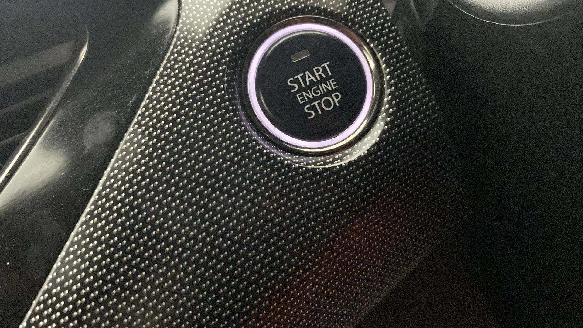 Engine start stop button of a Tata Nexon 2017-2023