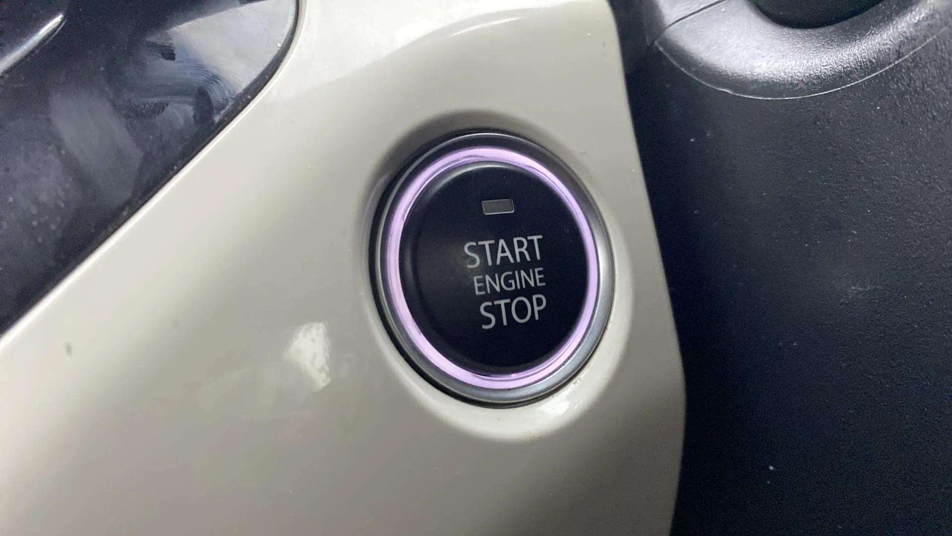 Engine start stop button of a Tata Nexon 2017-2023