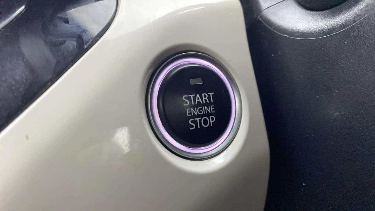 Engine start stop button of a Tata Nexon 2017-2023