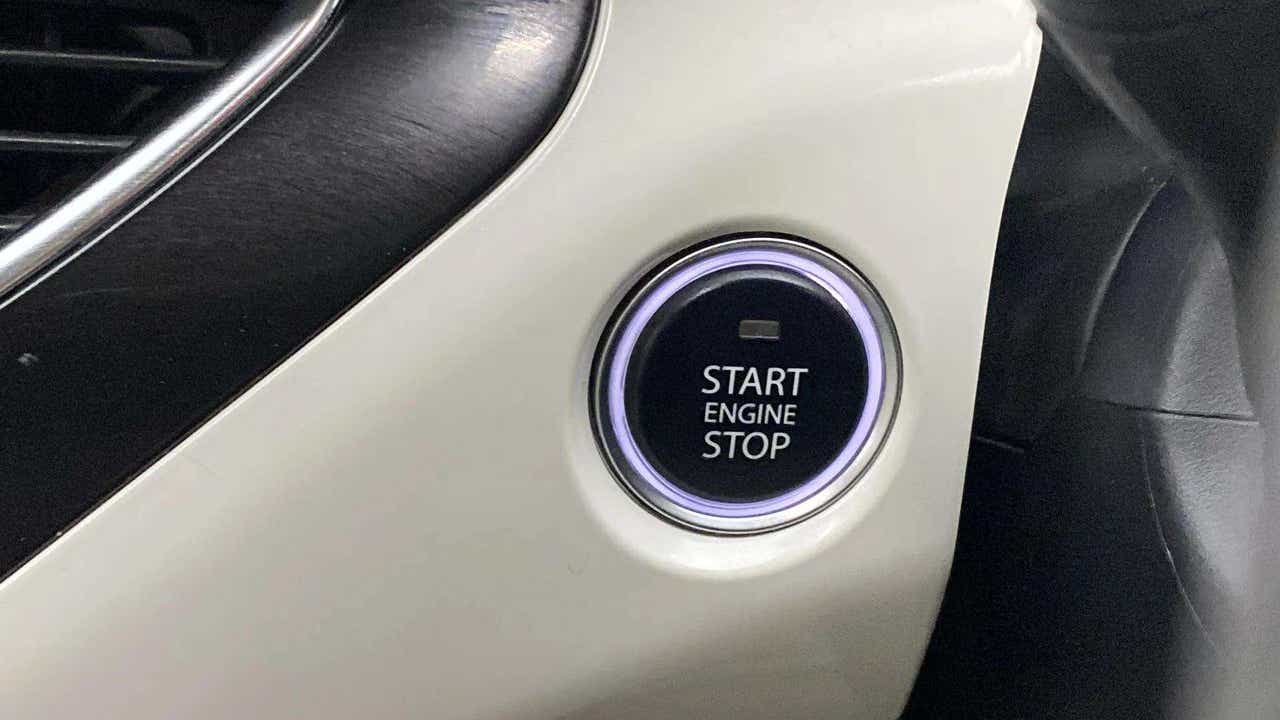 Engine start stop button of a Tata Nexon 2017-2023