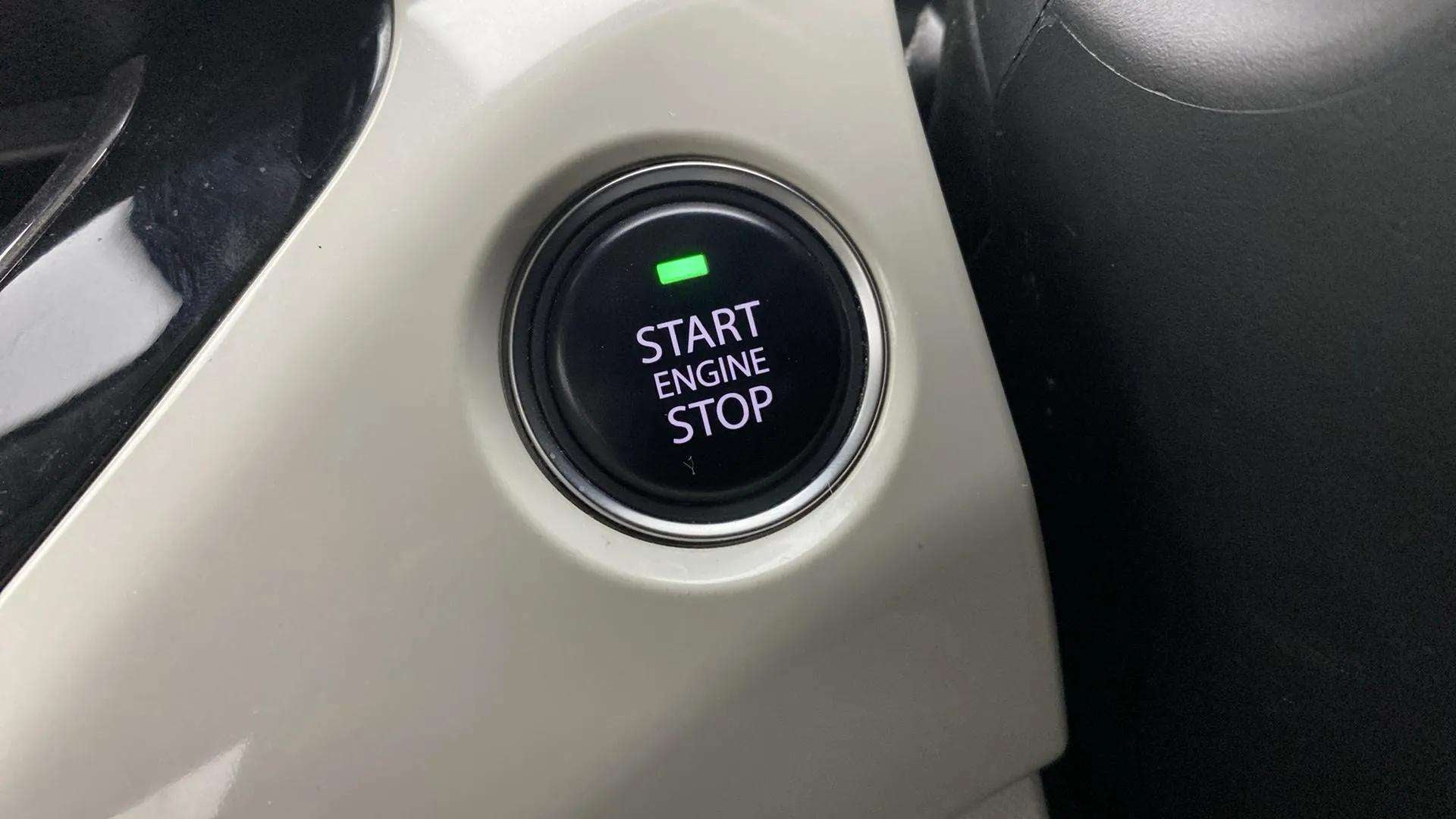 Engine start stop button of a Tata Nexon 2017-2023