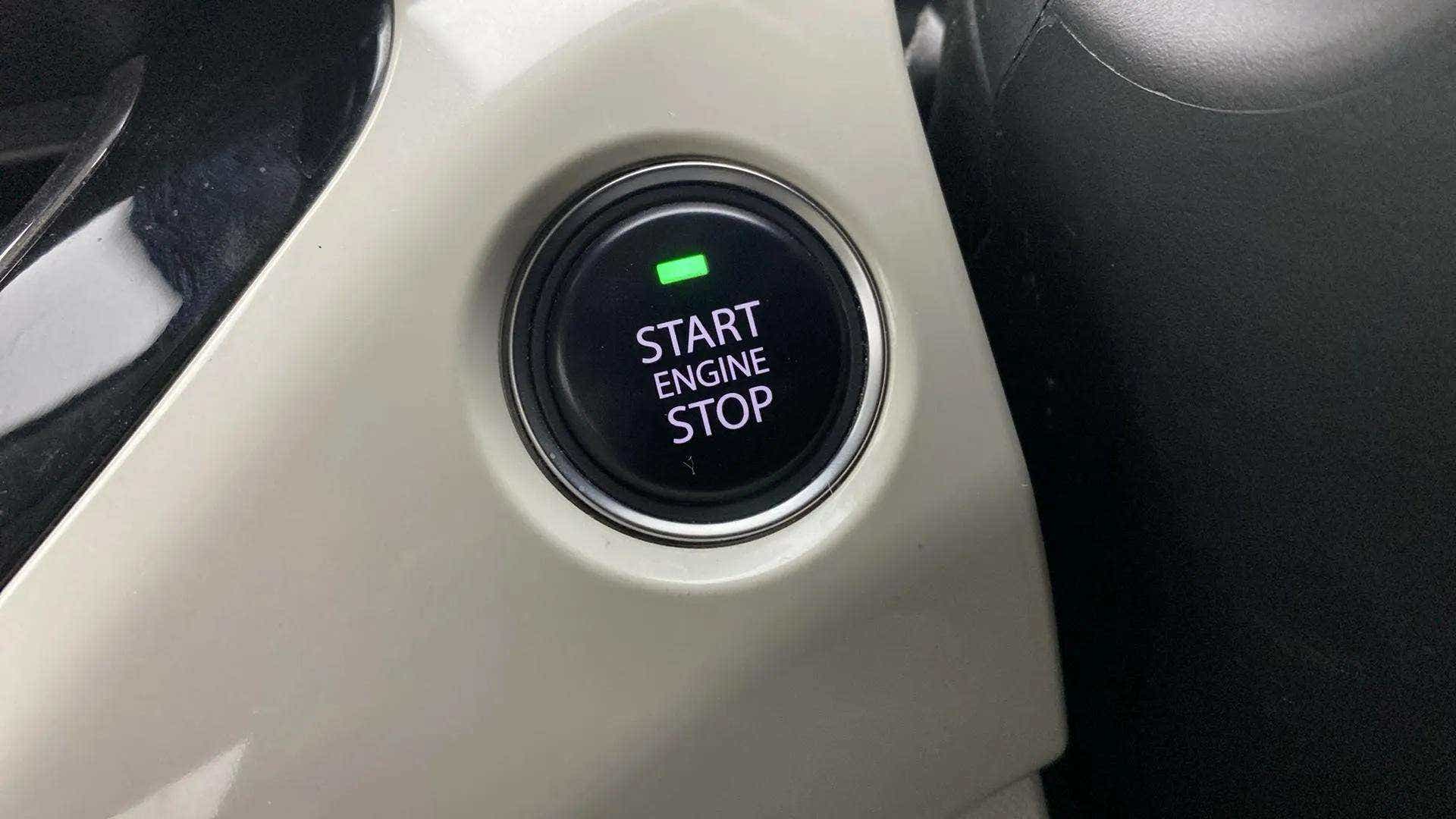 Engine start stop button of a Tata Nexon 2017-2023