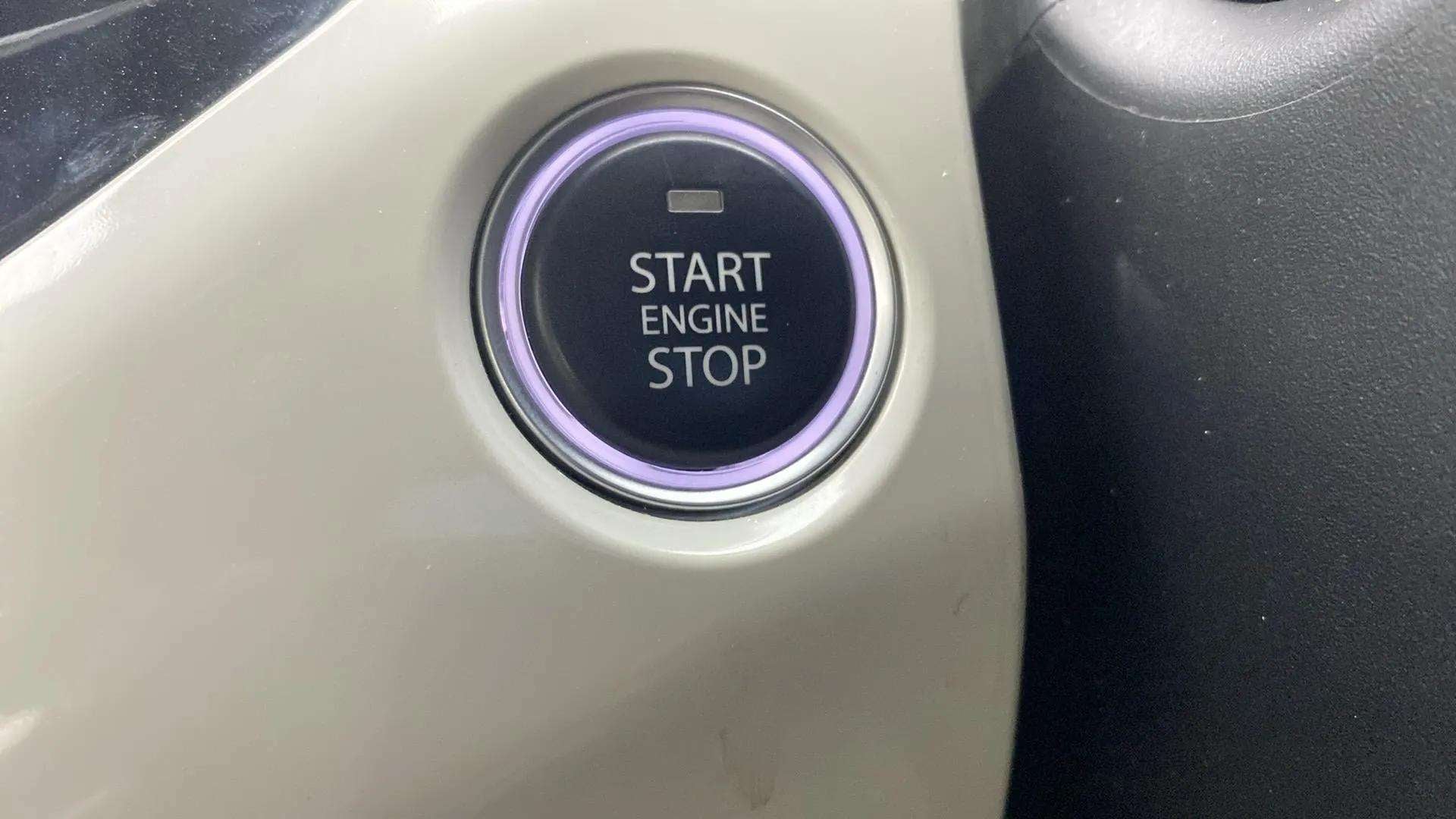 Engine start stop button of a Tata Nexon 2017-2023