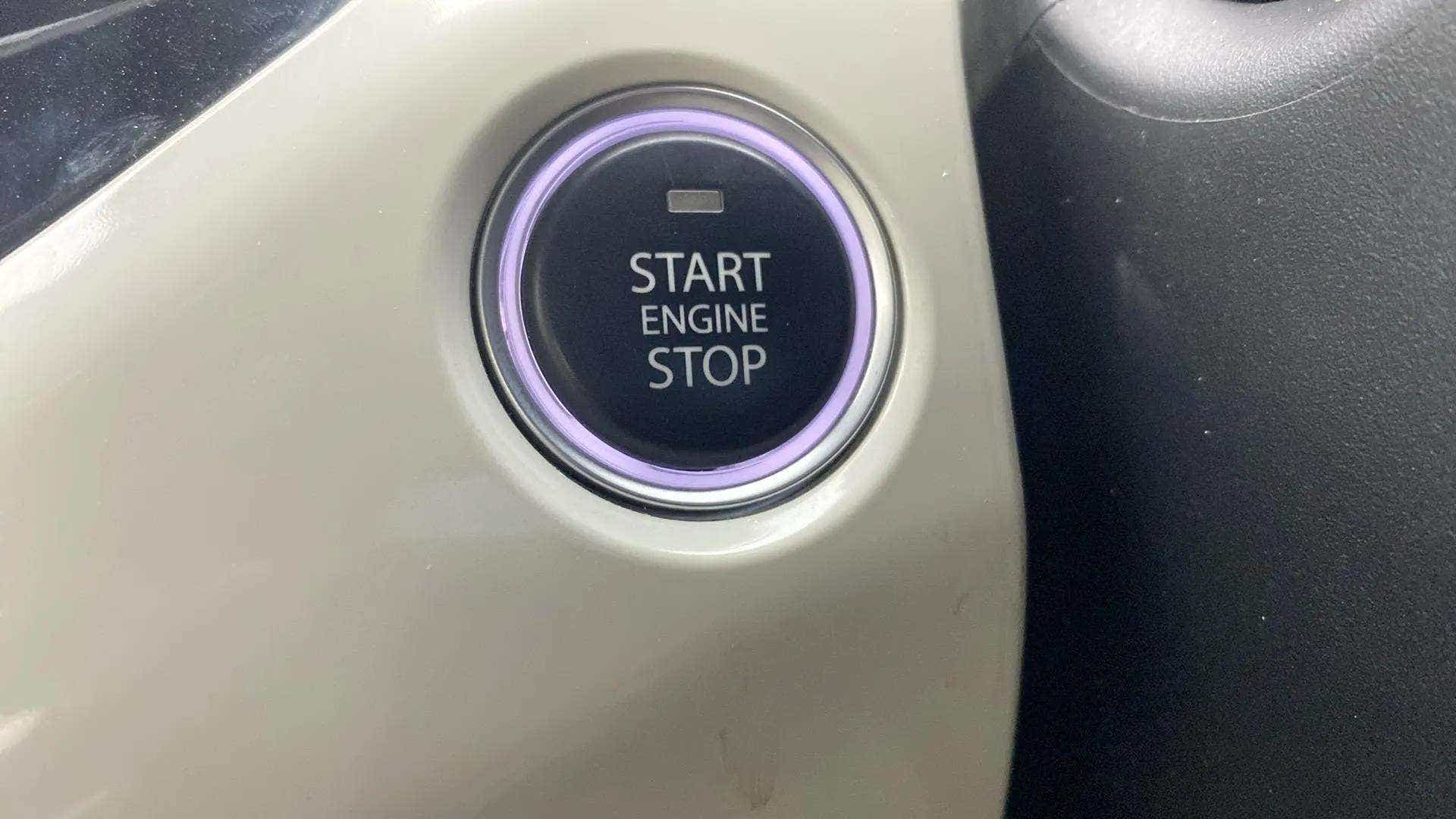 Engine start stop button of a Tata Nexon 2017-2023
