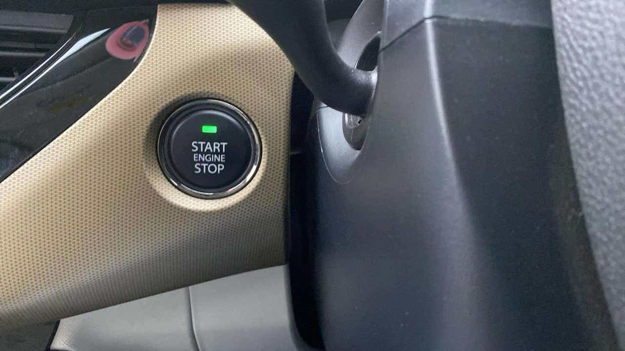 Start button close-up of a Tata Nexon 2017-2023