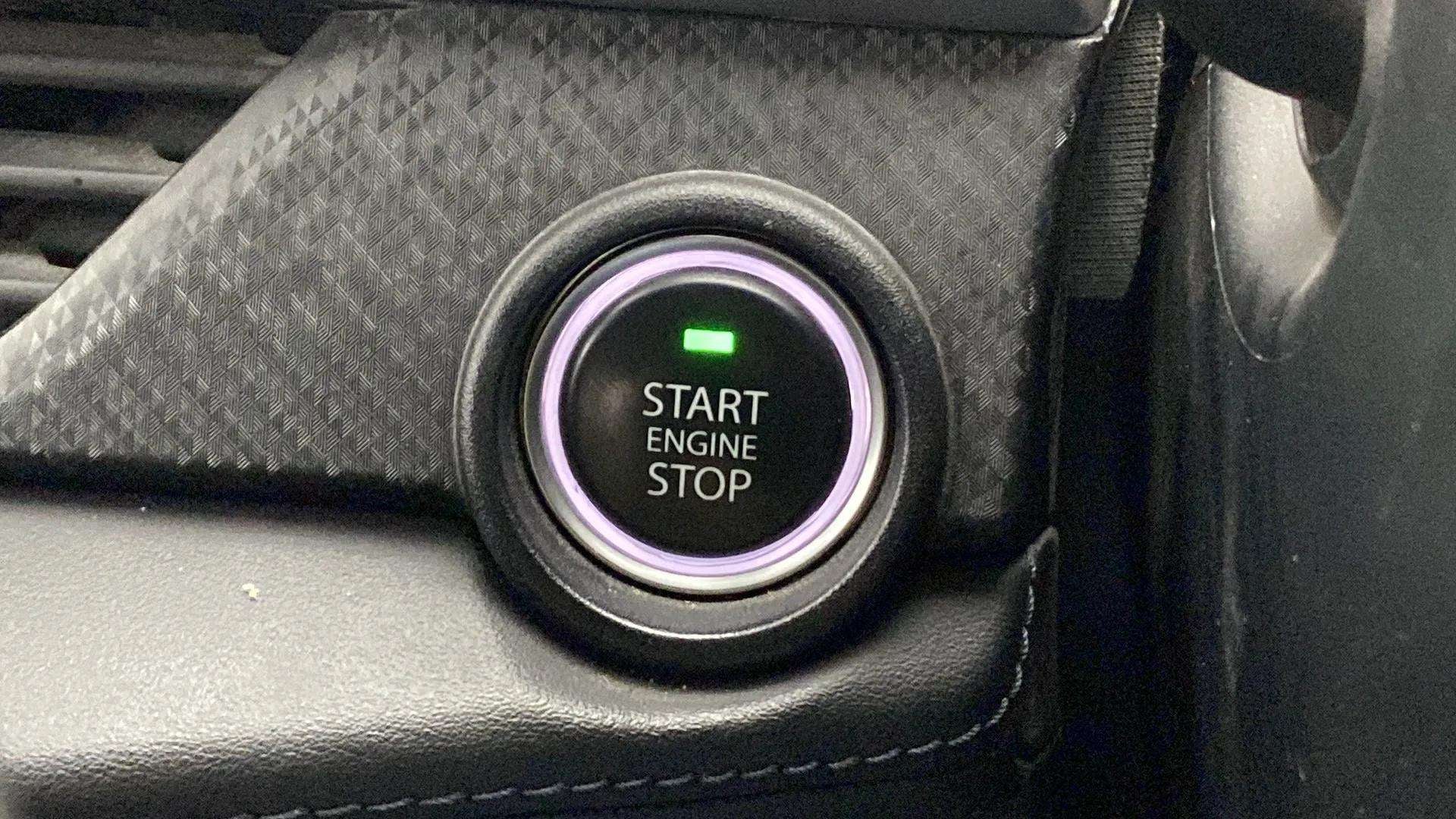 Engine start stop button of a Tata Nexon 2017-2023