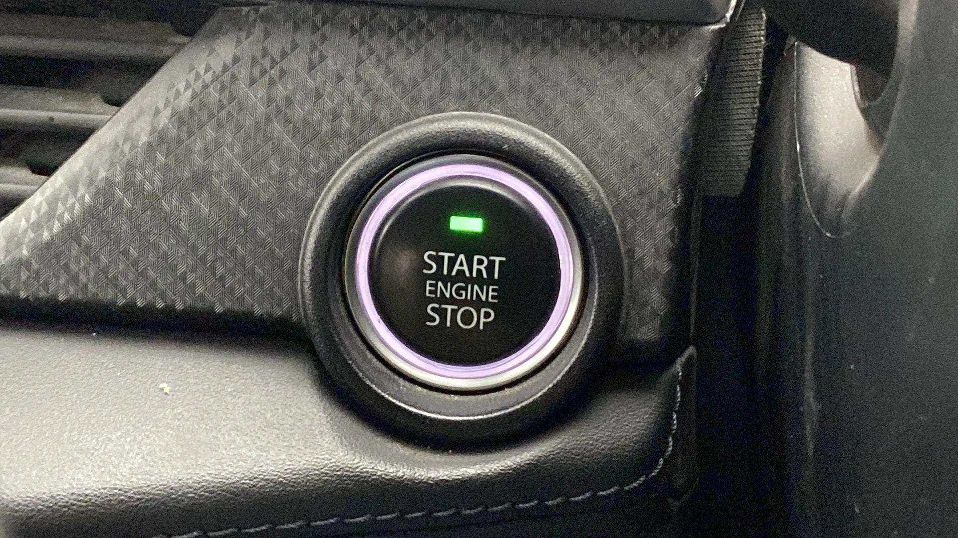 Engine start stop button of a Tata Nexon 2017-2023