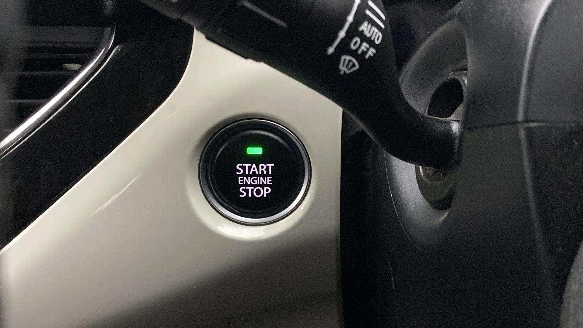 Engine start stop button of a Tata Nexon 2017-2023