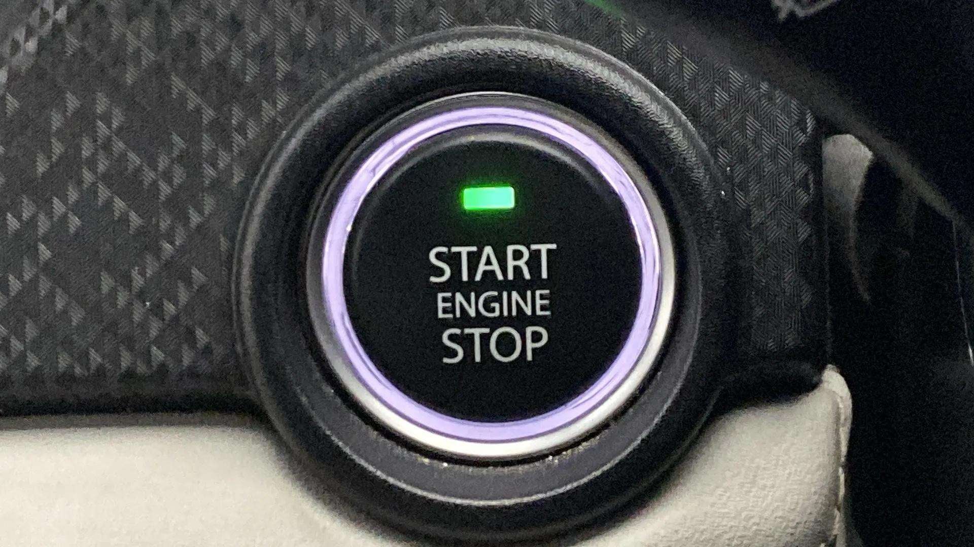 Engine start stop button of a Tata Nexon 2017-2023