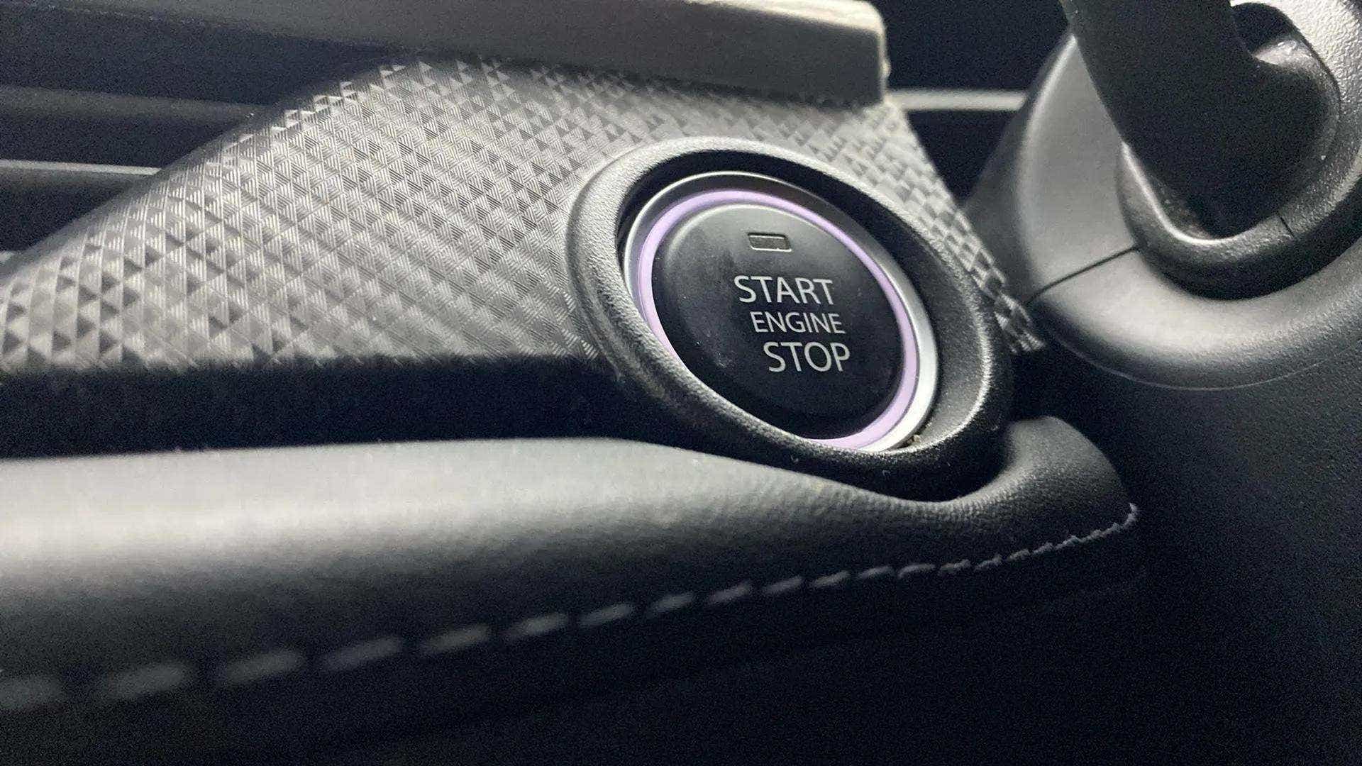 Engine start stop button of a Tata Nexon