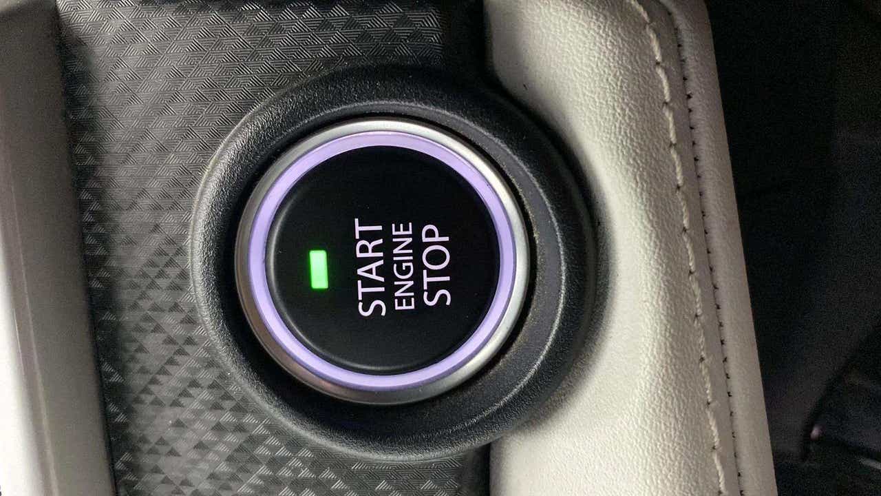 Engine start stop button of a Tata Nexon