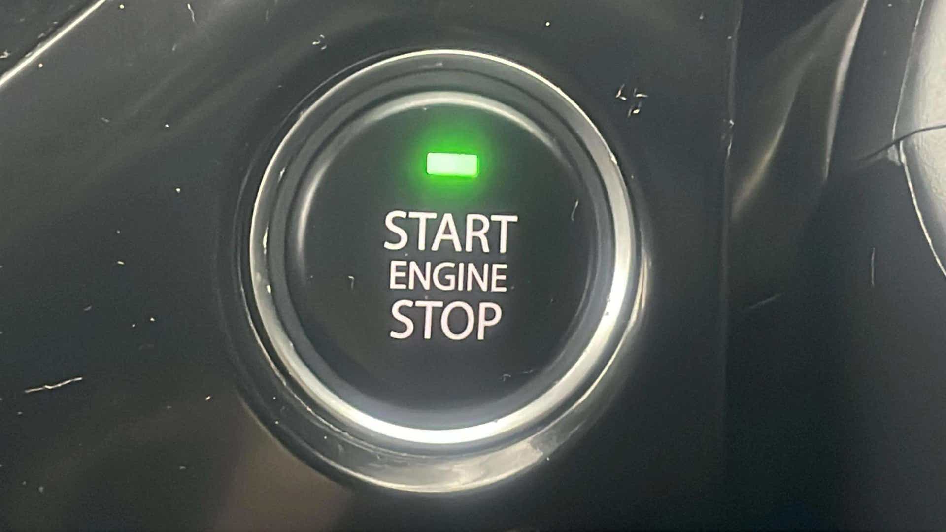 Engine start stop button of a Tata Nexon 2017-2023