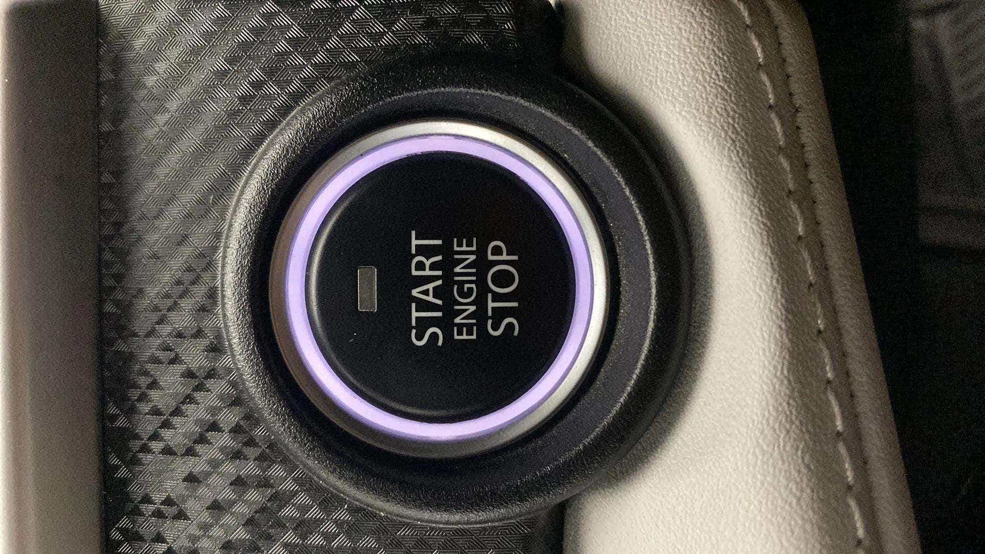 Engine start stop button of a Tata Nexon