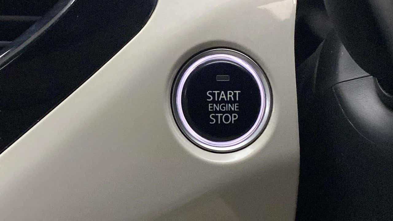 Engine start stop button of a Tata Nexon 2017-2023