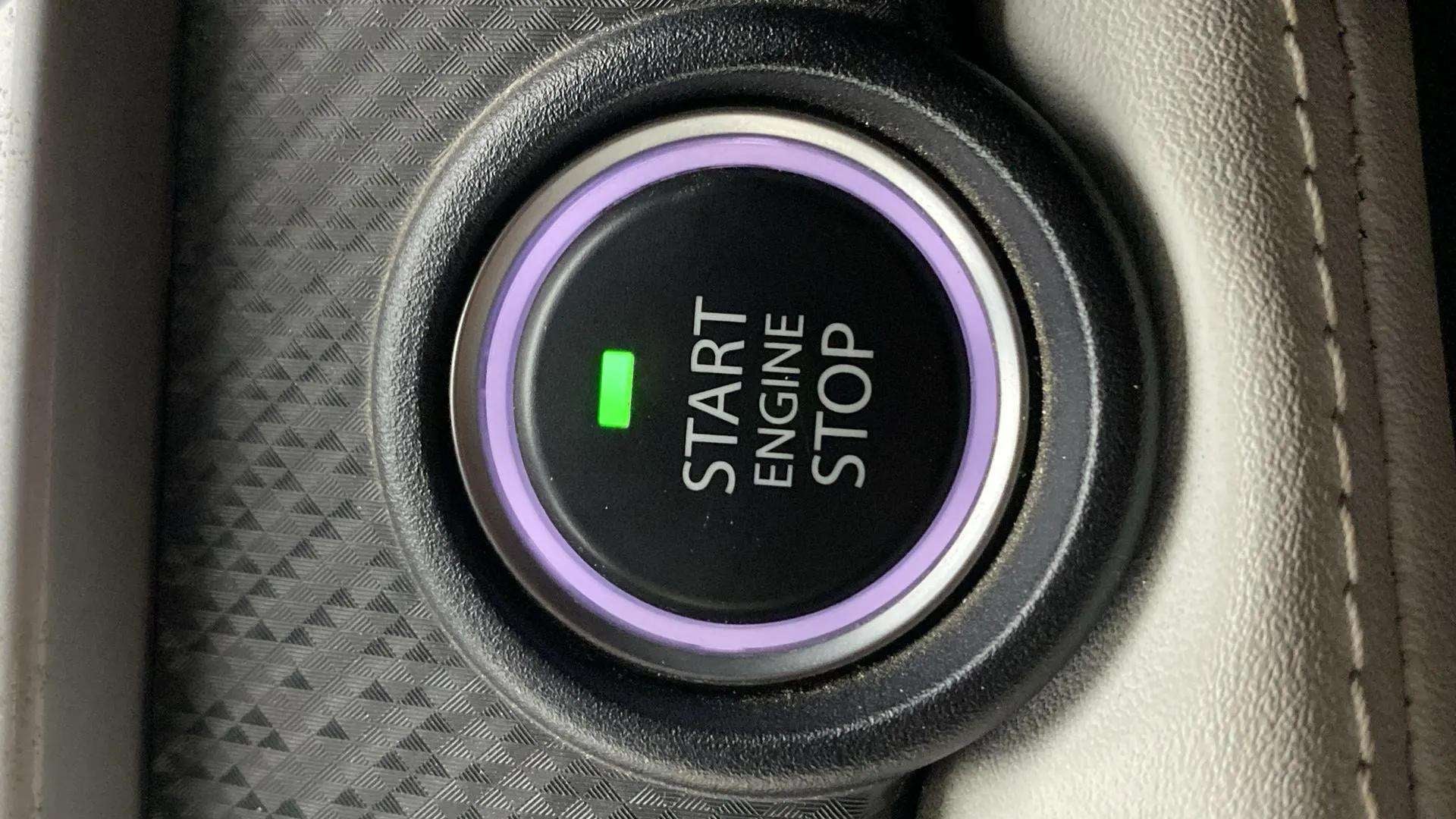 Engine start stop button of a Tata Nexon