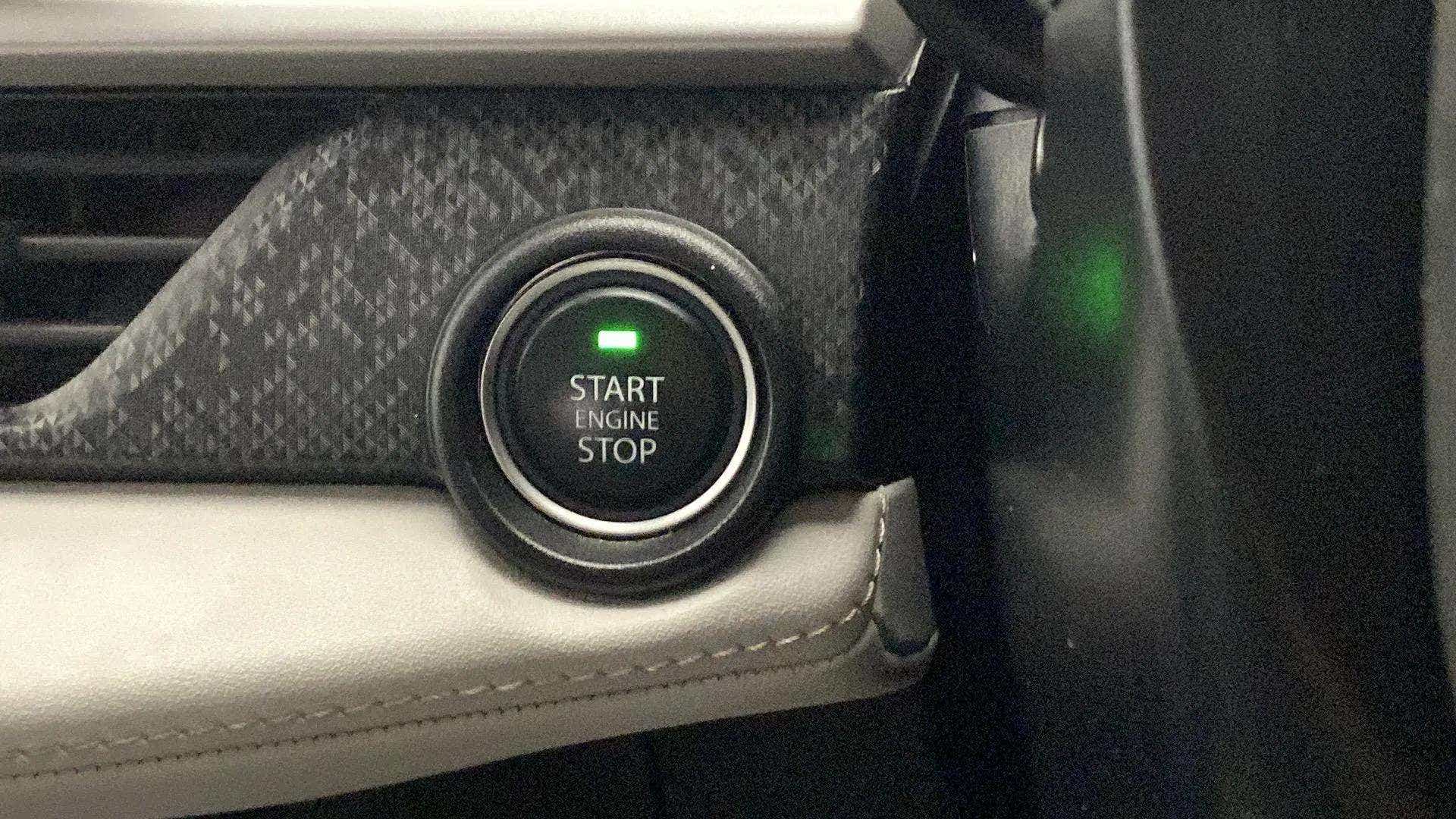 Engine start stop button of a Tata Nexon 2017-2023