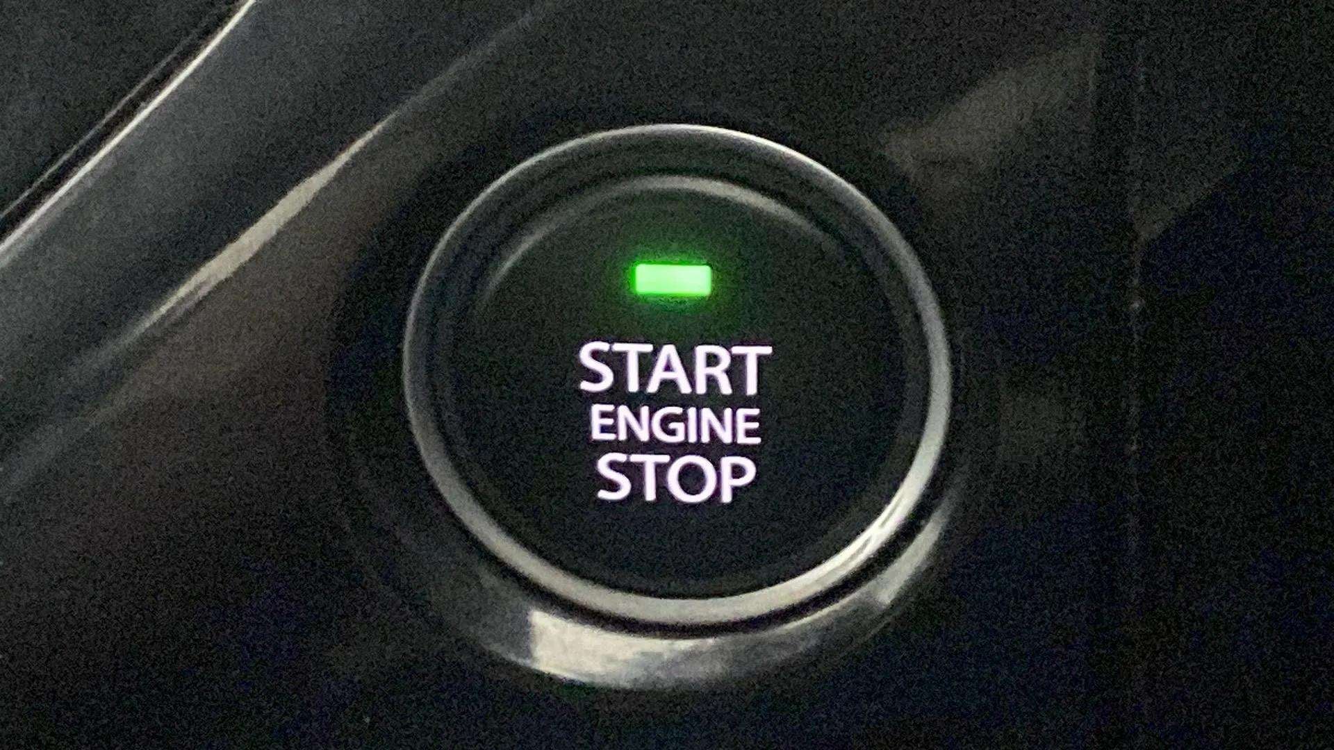 Engine start stop button of a Tata Nexon 2017-2023