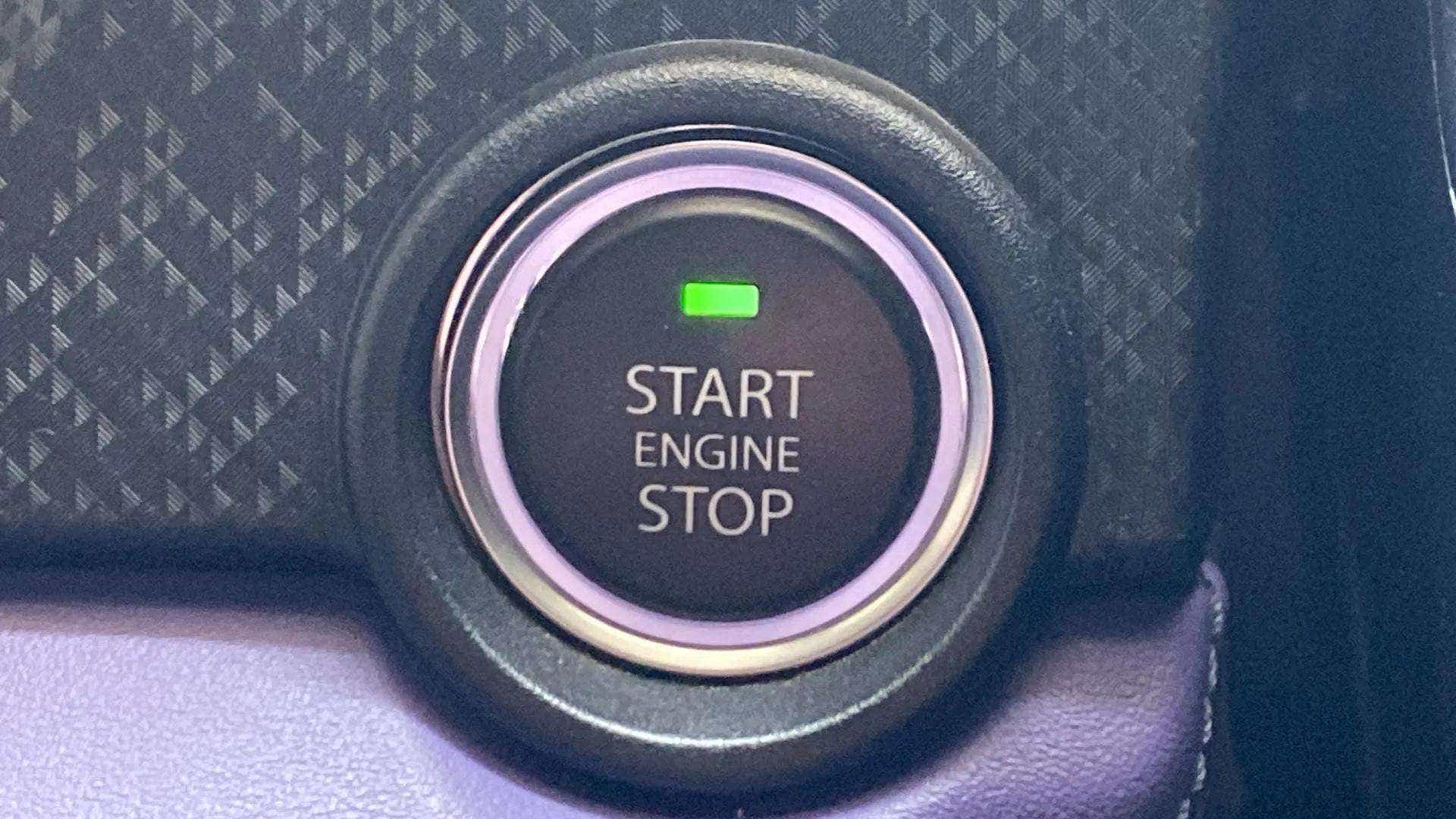 Engine start stop button of a Tata Nexon 2017-2023