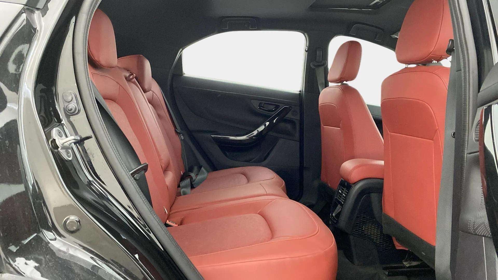 Rear seat view of a Tata Nexon 2017-2023