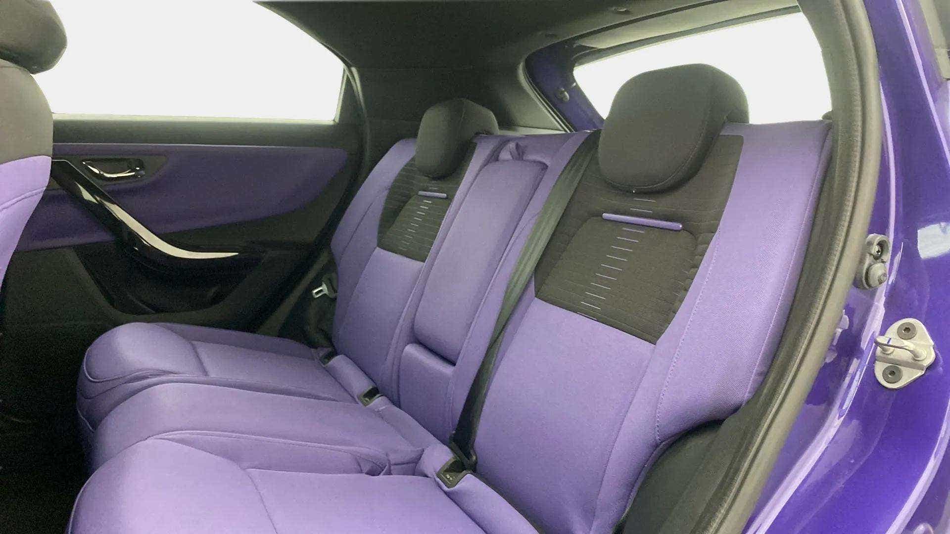 Rear seat view of a Tata Nexon 2017-2023