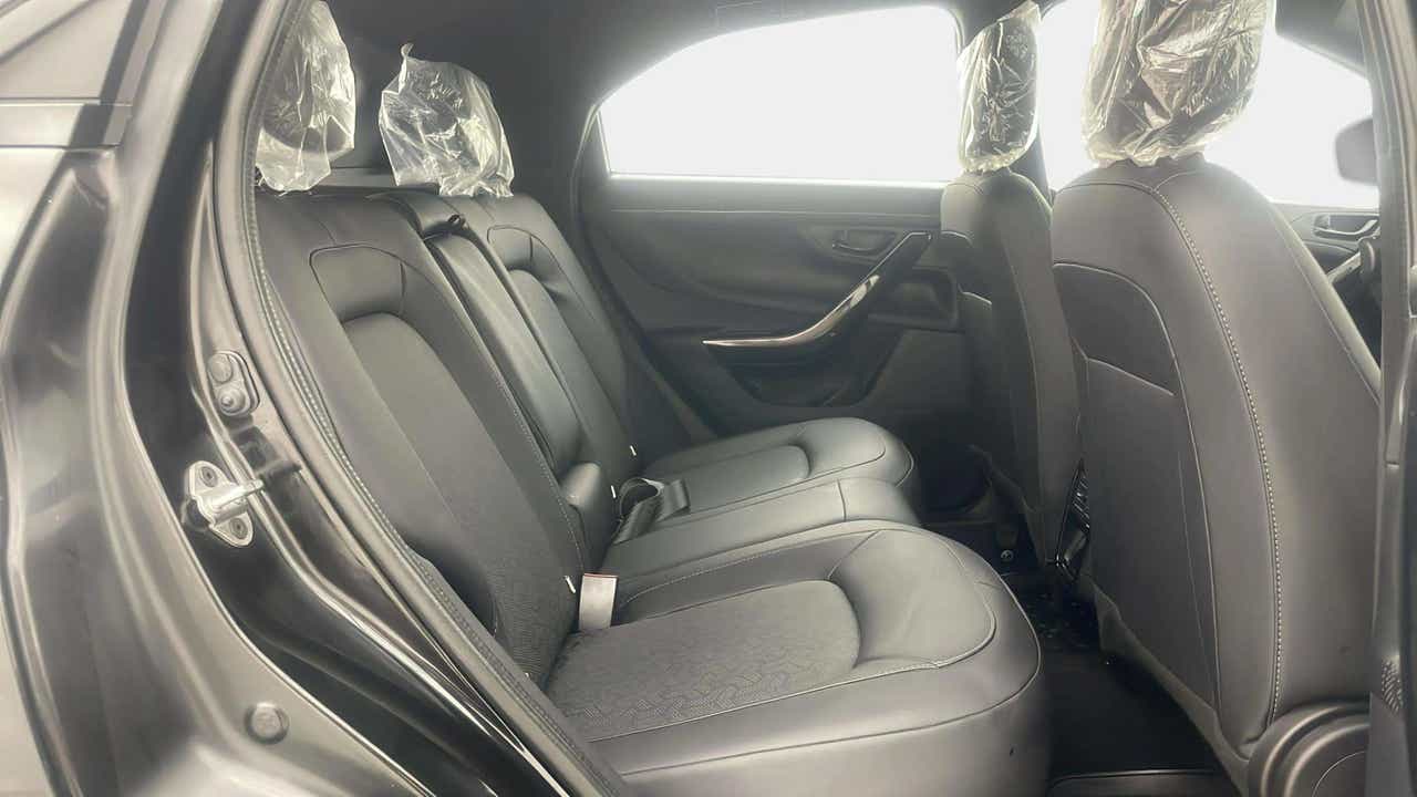Rear seat area of a Tata Nexon 2017-2023