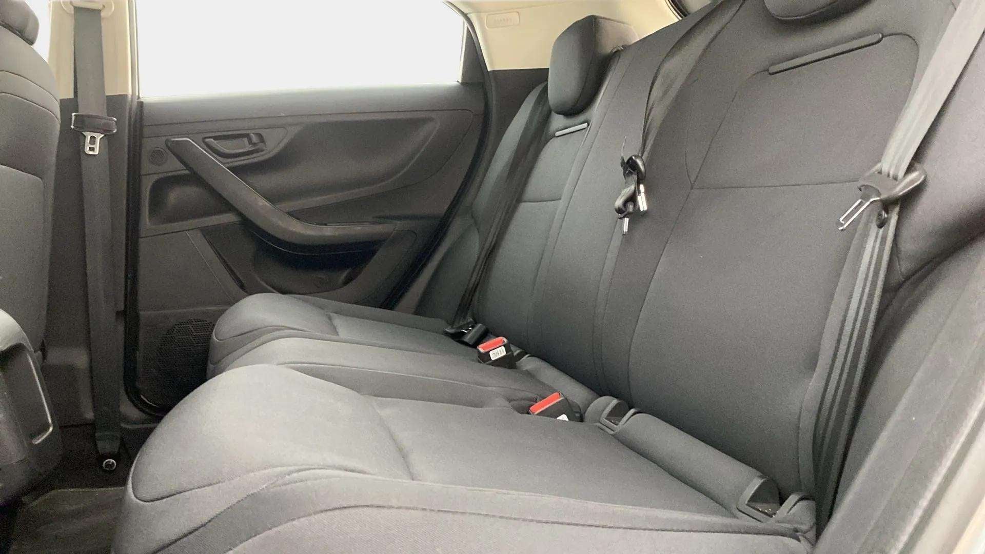 Rear seat interior of a Tata Nexon