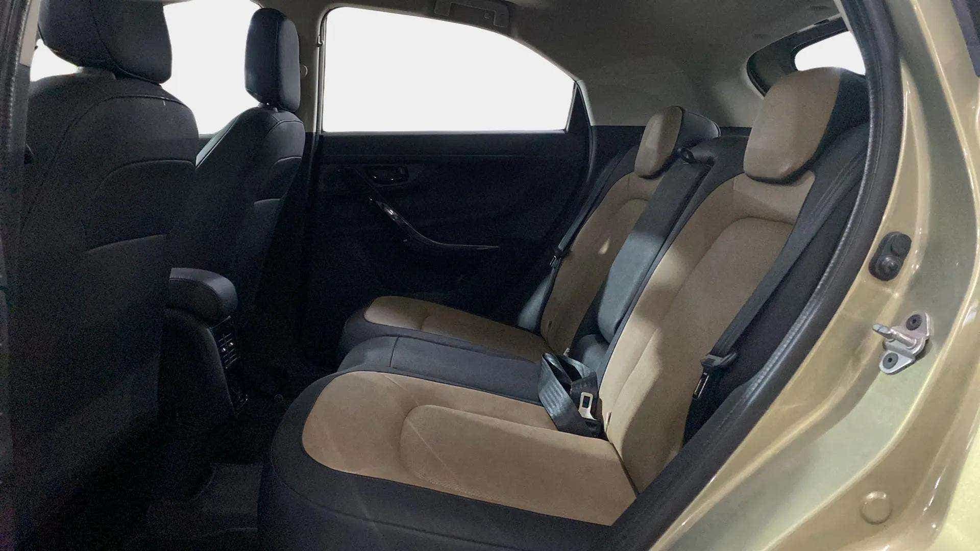 Rear seat area of a Tata Nexon 2017-2023