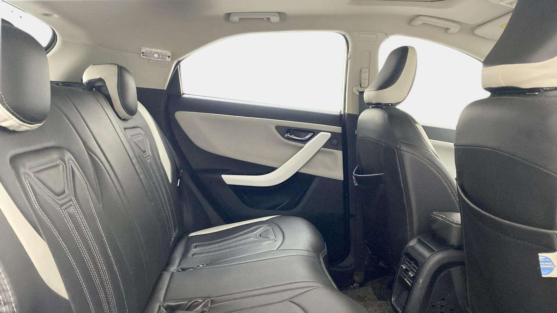 Rear seat and interior view of a Tata Nexon 2017-2023