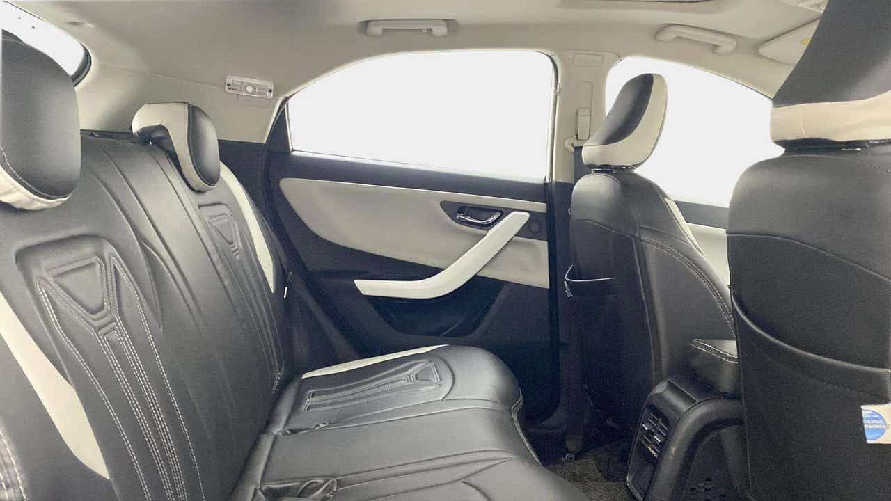 Rear seat and interior view of a Tata Nexon 2017-2023