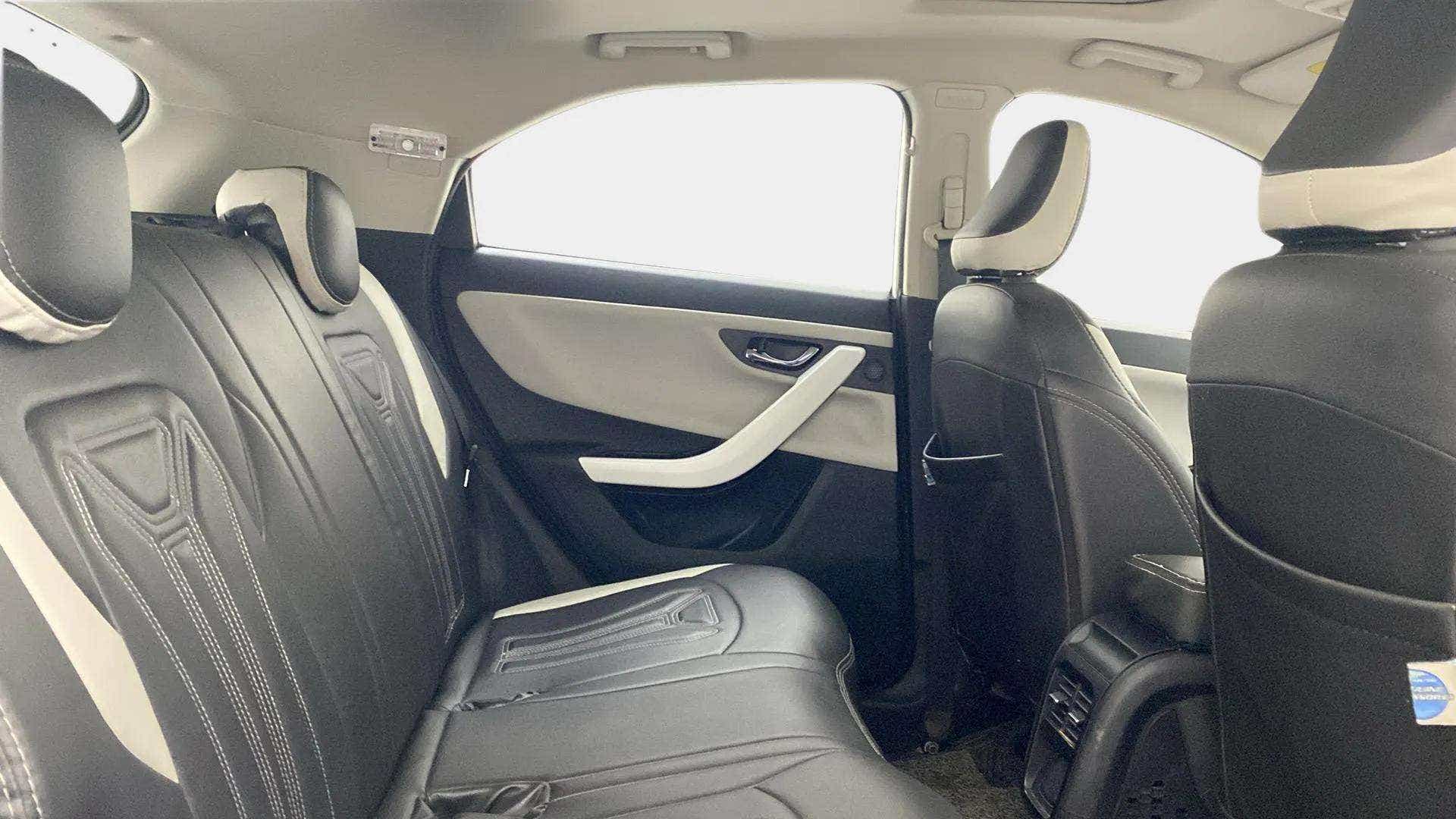 Rear seat and interior view of a Tata Nexon 2017-2023