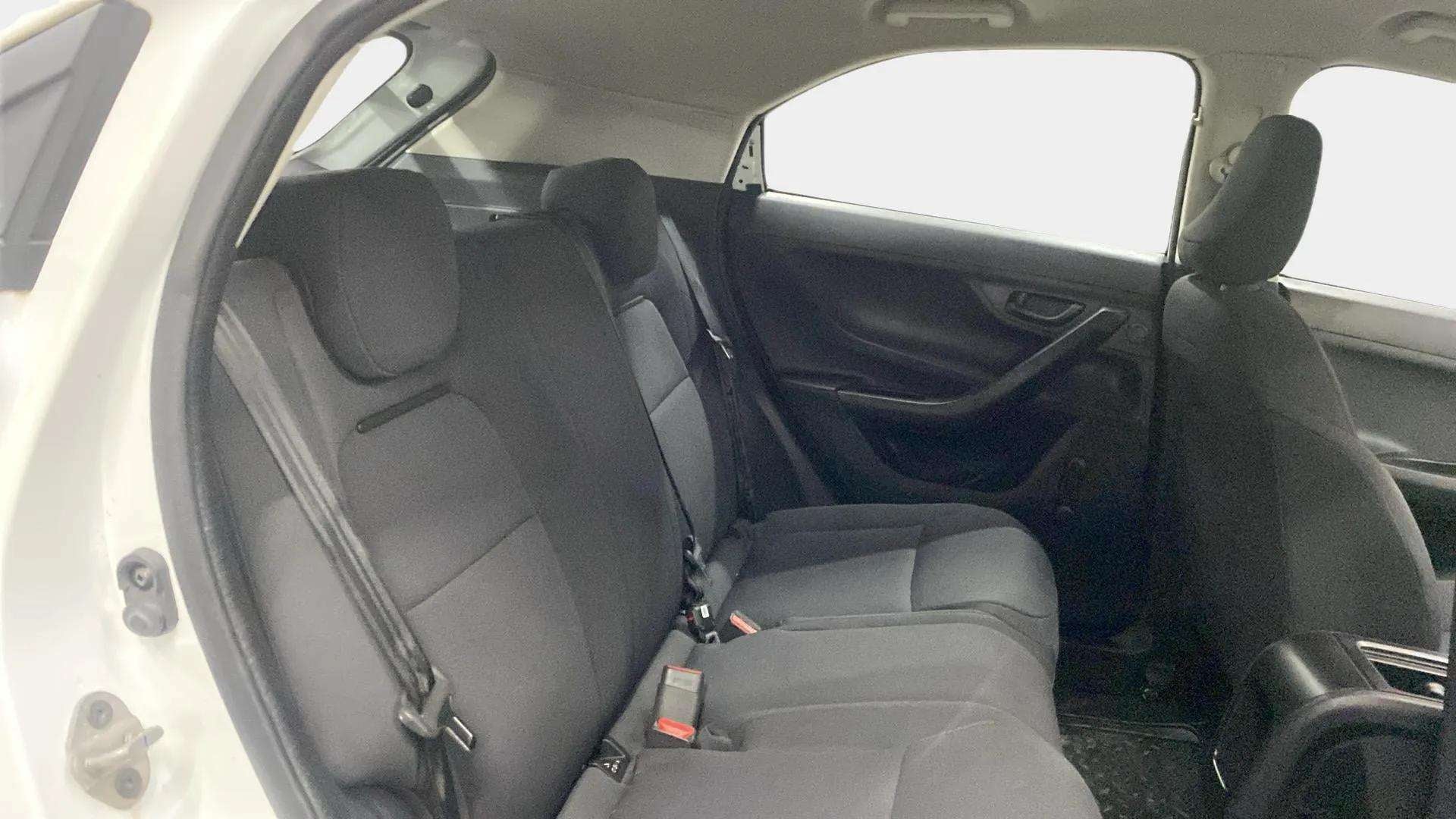 Rear seat interior of a Tata Nexon